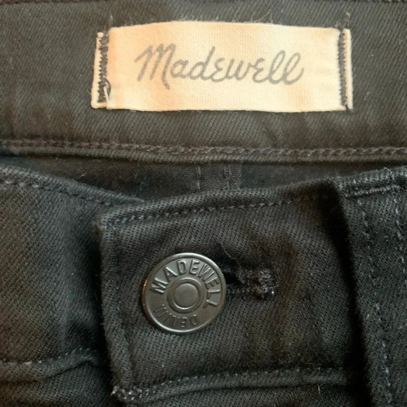 Madewell Black 8" Skinny Crop Jean in Carbondale Size 24 - Picture 6 of 8